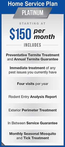 Platinum Home Service Plan starting at 150 dollars per month