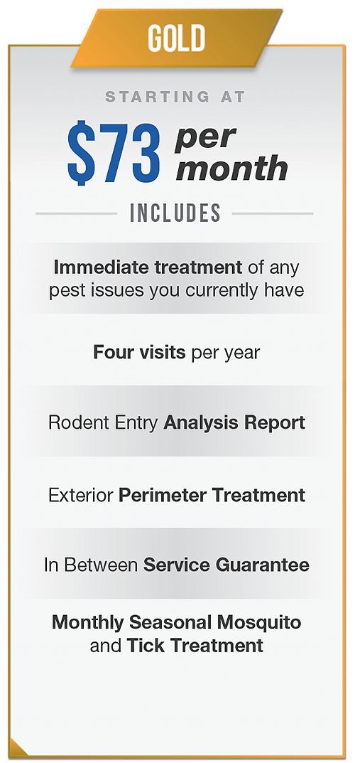 Gold Home Service Plan starting at 73 dollars per month